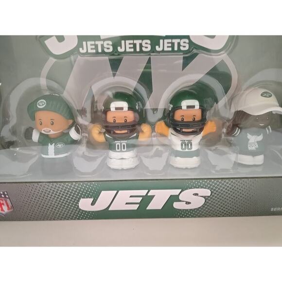 New York Jets Fisher Price Little People Collector NFL - New York Jets 4-Pack - Picture 8 of 10